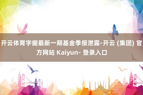 开云体育字据最新一期基金季报泄露-开云 (集团) 官方网站 Kaiyun- 登录入口
