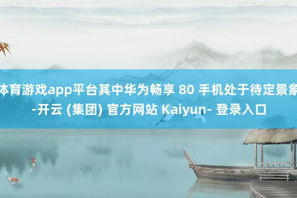 体育游戏app平台其中华为畅享 80 手机处于待定景象-开云 (集团) 官方网站 Kaiyun- 登录入口
