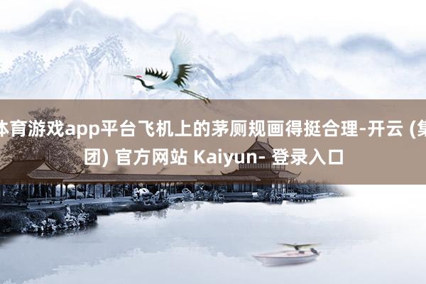 体育游戏app平台飞机上的茅厕规画得挺合理-开云 (集团) 官方网站 Kaiyun- 登录入口
