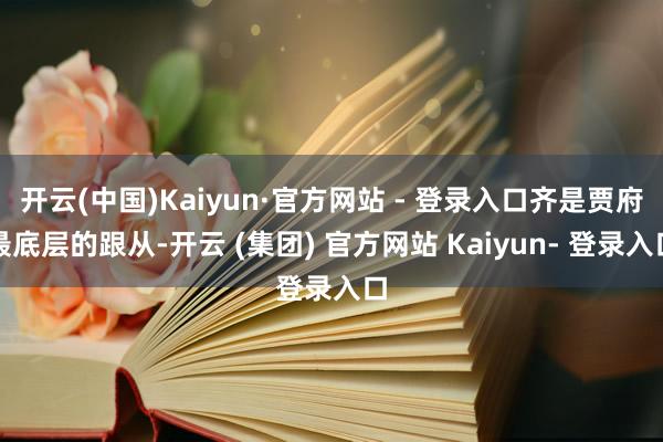 开云(中国)Kaiyun·官方网站 - 登录入口齐是贾府最底层的跟从-开云 (集团) 官方网站 Kaiyun- 登录入口