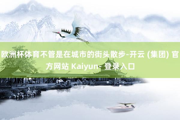 欧洲杯体育不管是在城市的街头散步-开云 (集团) 官方网站 Kaiyun- 登录入口